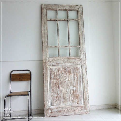 新年SALE 木製ドア　無垢ドア　アンティークドア チーク総無垢材ドアLWW 木製扉 玄関ドア 建具 室内ドア 開き戸 建材 古