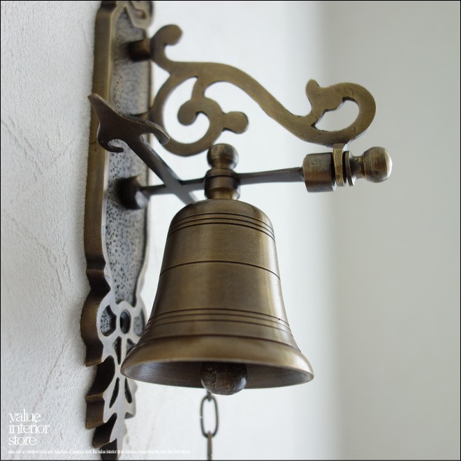 マリンベル　￼真鍮　壁掛け　呼び鈴　ドアベル　レトロ　アンティーク マリンベル ￼真鍮 壁掛け 呼び鈴 ドアベル レトロ アンティーク