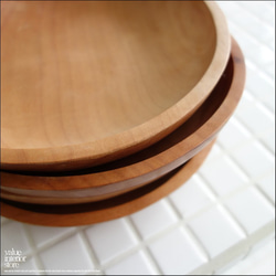 サークルトレイM 小物入れ 木皿 平皿 ウッドディッシュ コイントレイ 和風 ナチュラル 天然木 ウッドトレイ 木製 5枚目の画像