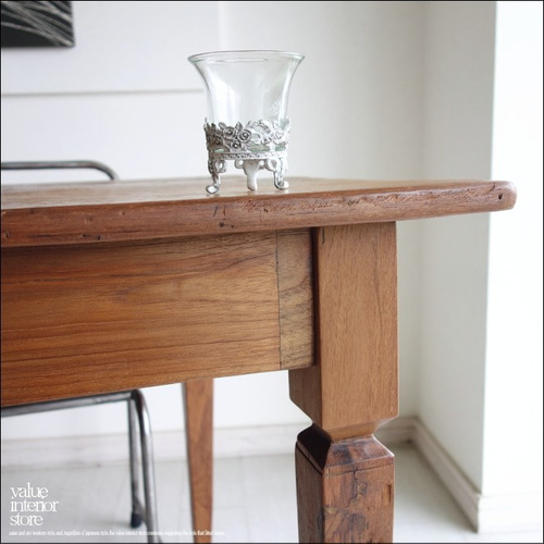 チーク無垢材 ヴィンテージテーブルf デスク 机 アンティーク