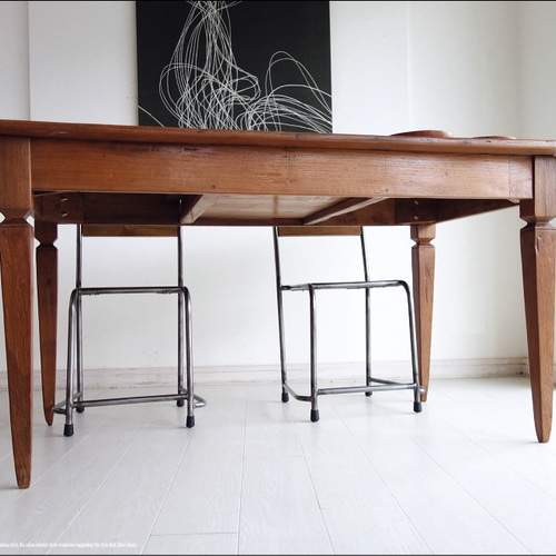 チーク無垢材 ヴィンテージテーブルf デスク 机 アンティーク