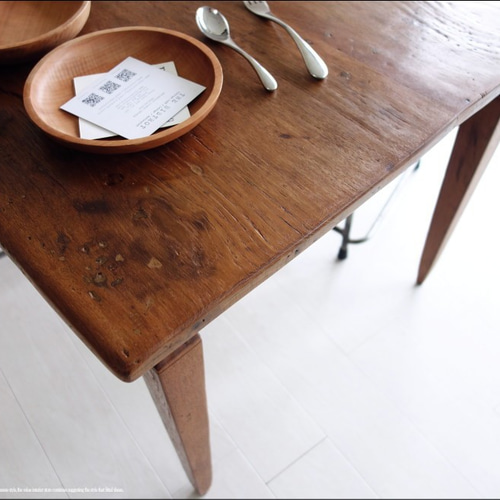 チーク無垢材 ヴィンテージテーブルf デスク 机 アンティーク