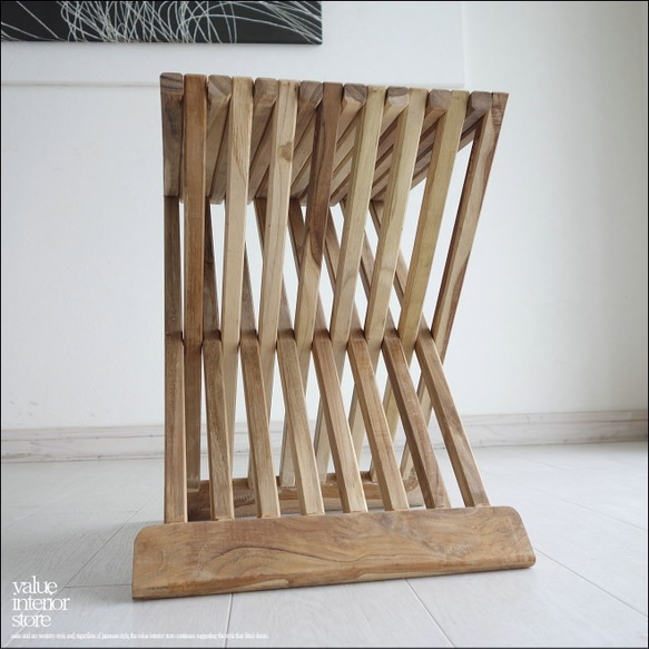 折畳みスツール / JN 折畳椅子 イス ベンチ チェア サイドテーブル 手作り家具 花台 新品 3枚目の画像