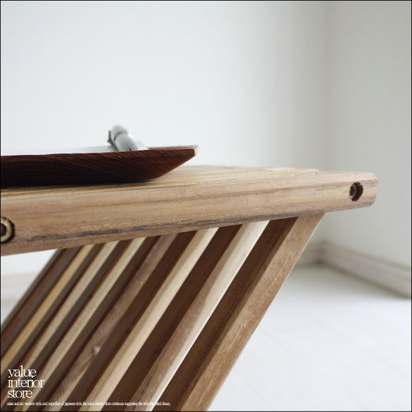 折畳みスツール / JN 折畳椅子 イス ベンチ チェア サイドテーブル 手作り家具 花台 新品 4枚目の画像