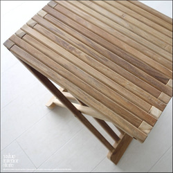 折畳みスツール / JN 折畳椅子 イス ベンチ チェア サイドテーブル 手作り家具 花台 新品 5枚目の画像