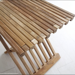 折畳みスツール / JN 折畳椅子 イス ベンチ チェア サイドテーブル 手作り家具 花台 新品 10枚目の画像