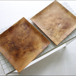 チーク材 スクエアプレートW25 木皿 平皿 パスタプレート 木の皿 和食器 ディナープレート 洋食器 ナチュラル 無垢 7枚目の画像