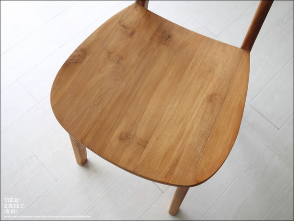 チークオーバルチェアN イス 椅子 総無垢 ダイニングチェア 手作り ナチュラル 天然木 素朴 シンプル ハンドメイド 7枚目の画像