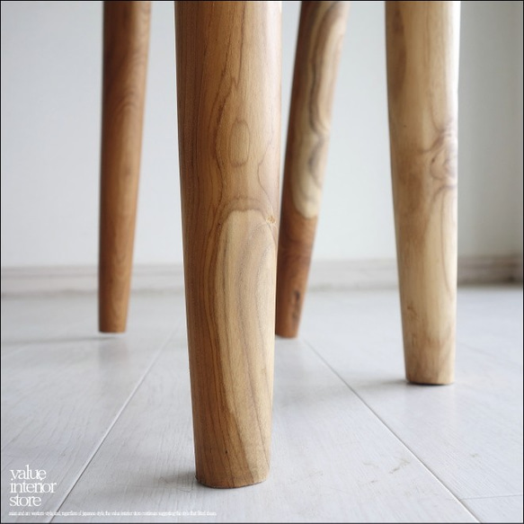 総無垢材 プリミティブチークチェアN/1 イス 椅子 ベンチ 木製チェアー 天然木 手作り ナチュラル 素朴 銘木家具 3枚目の画像