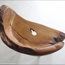 総無垢材 プリミティブチークチェアN/1 イス 椅子 ベンチ 木製チェアー 天然木 手作り ナチュラル 素朴 銘木家具 7枚目の画像