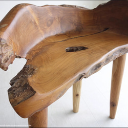 総無垢材 プリミティブチークチェアN/1 イス 椅子 ベンチ 木製チェアー 天然木 手作り ナチュラル 素朴 銘木家具 10枚目の画像