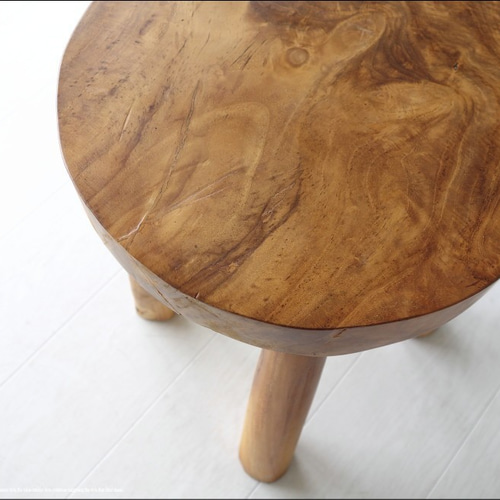 チーク無垢材 スツール / CN1 椅子 イス ナチュラル ベンチ