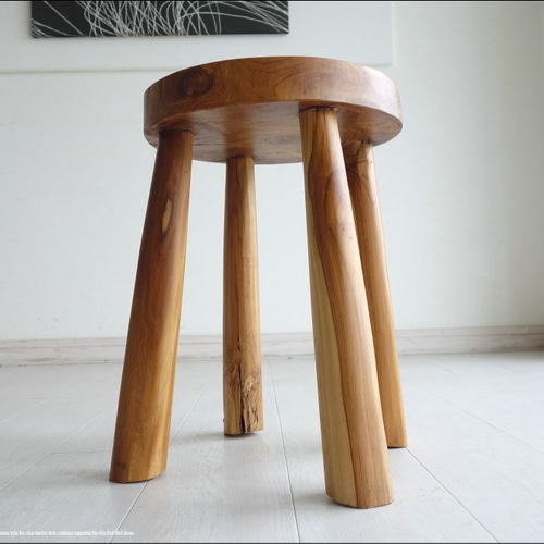 チーク・無垢材スツール・ベンチ・天然木 チーク無垢材 スツール / CN1 椅子 イス ナチュラル ベンチ
