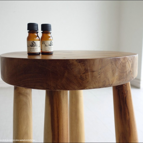 チーク無垢材 スツール / CN1 椅子 イス ナチュラル ベンチ