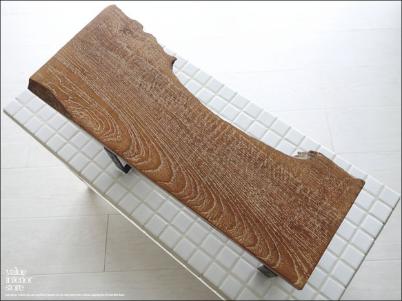 手作り オールドチークトイレットペーパーホルダーD トレイペーパーホルダー 古材 無垢材 銘木 一点物 ナチュラル 和風 9枚目の画像