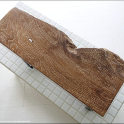 手作り オールドチークトイレットペーパーホルダーE トレイペーパーホルダー 古材 無垢材 銘木 一点物 ナチュラル 和風 9枚目の画像