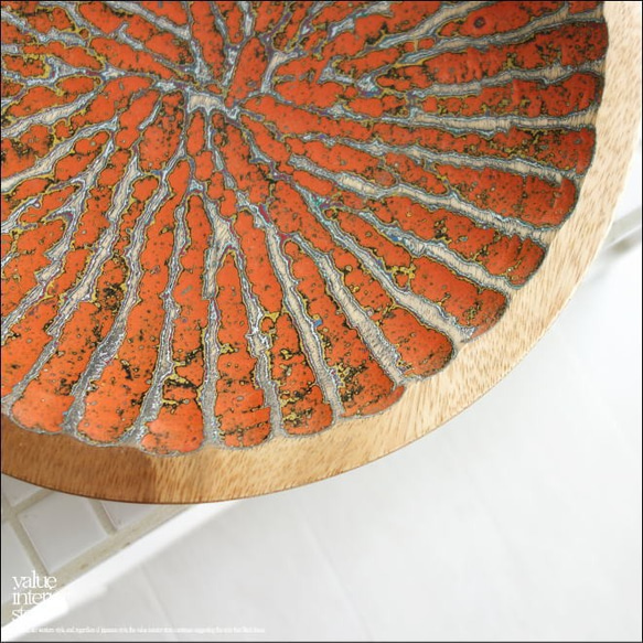 モンキーポッド総無垢材 デコレーショントレイR 菓子鉢 小物入れ 飾り皿 木製 手作り エスニック ハンドメイド 2枚目の画像