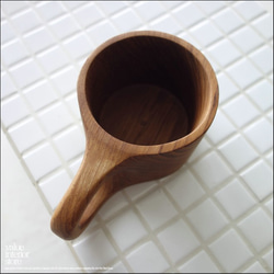 チークカップgran コーヒーカップ 木のコップ マグカップ 木製カップ ティーカップ 木製食器 新品 ナチュラル 5枚目の画像