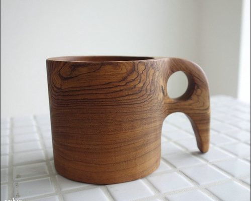 チークカップZou コーヒーカップ マグカップ 木製カップ 木のコップ