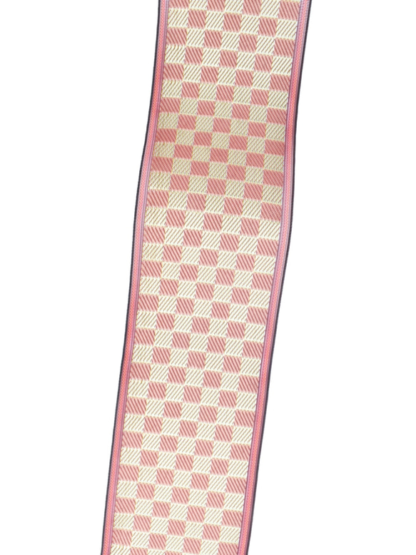 畳縁（たたみへり）【市松　ピンク】　【４m】 4枚目の画像