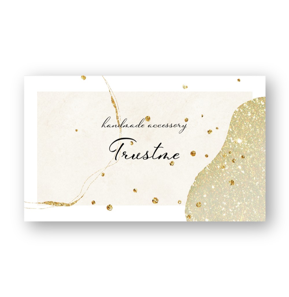 アクセサリー台紙 名刺 ショップカード | セミオーダー制作