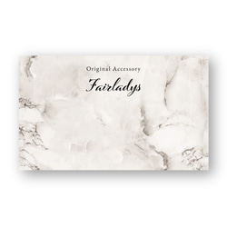 高級感UP ☆ 大理石柄 | アクセサリー台紙 名刺 ショップカード 制作