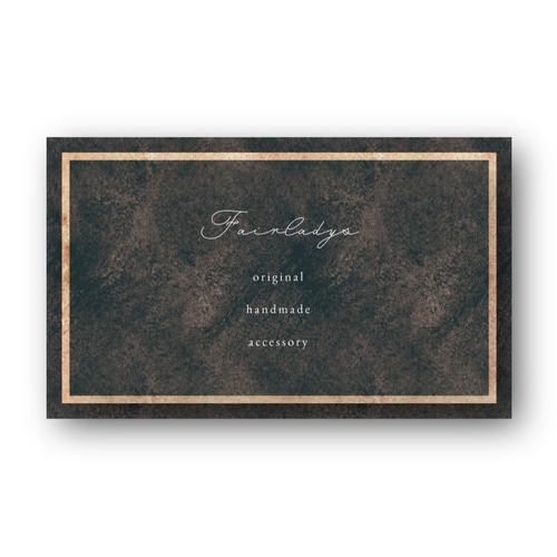 アンティークブラウン】アクセサリー台紙 名刺 ショップカード 制作