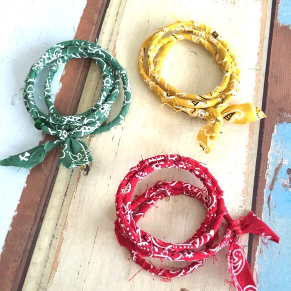 バンダナ柄ブレスレット　新品未使用 Hawk Company HawkCompany ホークカンパニー h.k.c. バンダナ