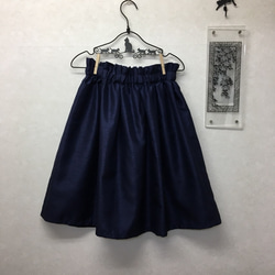 綺麗なネイビーカラーのふんわりタックギャザースカート(*'▽'*) 3枚目の画像
