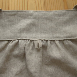 《再販×117》リネンギャザークロス*フルエプロン 4枚目の画像