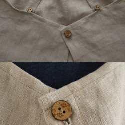 《再販×117》リネンギャザークロス*フルエプロン 5枚目の画像