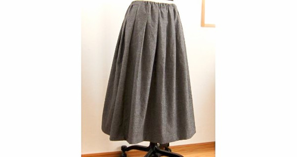 《再販×4》タックギャザー起毛スカート 1枚目の画像