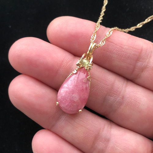 インカローズ✴ワイヤーラッピングネックレス 【公式通販】