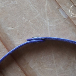 首輪型の迷子札（紫） 2枚目の画像
