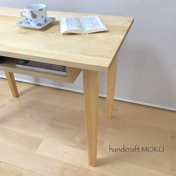 白樺のテーブル〔72cm〕 机・デスク handcraft MOKU 通販 9918368
