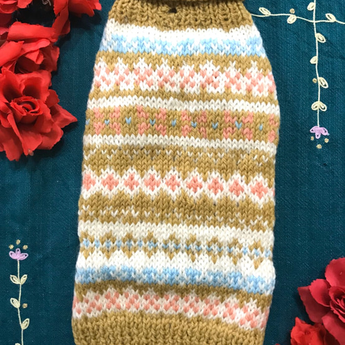 犬用ニット服【Mサイズ】 ペット服・アクセサリー Feliz わんわん