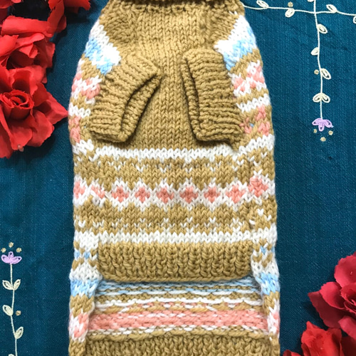 犬用ニット服【Mサイズ】 ペット服・アクセサリー Feliz わんわん