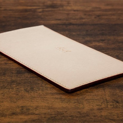 手縫い　ベジタブルタンニン国産レザー生ヌメの超シンプル札入れ BKLS001 国産タンニン鞣し レザー生ヌメの超シンプル札入れ BKLS001 長財布