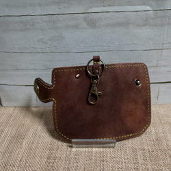 革仕様手縫いキーケース 2枚目の画像