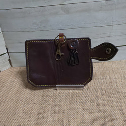 革仕様手縫いキーケース 4枚目の画像