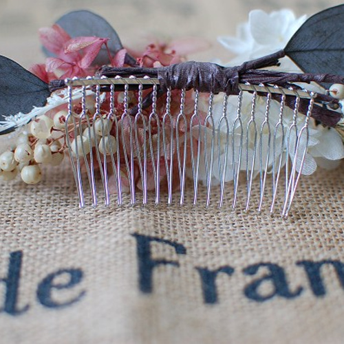 ♥プリザ＆ドライフラワーのヘッドドレス♥ hd-27 ヘッドドレス