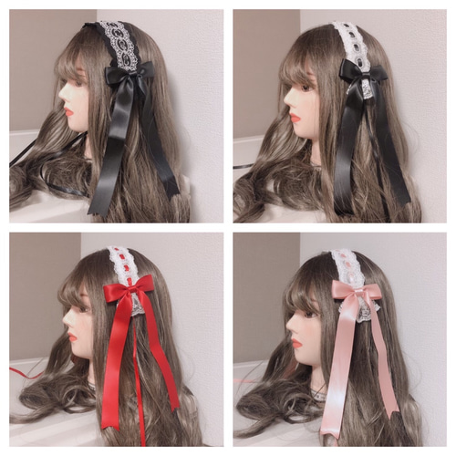 イノセントワールド　ロリータ　ヘッドドレス　バラ　はしご　セット USED】巻きバラ付きヘッドドレス | Innocent World Wunderwelt