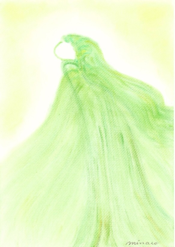 ヒーリングアート「緑の天使」 1枚目の画像