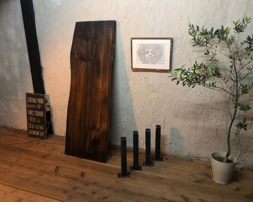 檜 一枚板 テーブル 桧 ひのき キャンプテーブル コーヒーテーブル 撥水加工済 木曾桧 桧3650 一枚板無垢 乾燥材 1820x540-550x50mm ヒノキ