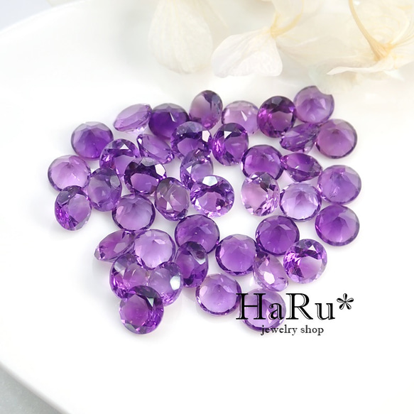 6mmアメジスト☆サージカルステンレスネックレス*N23 6枚目の画像