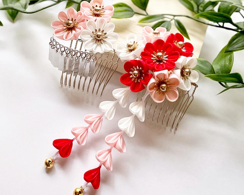 上質な髪飾りで豊かなハレの日を～ 七五三髪飾り3歳様向け（小花が