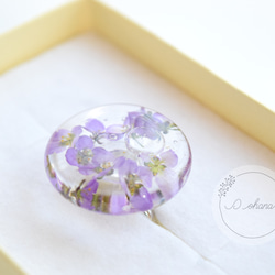 薄紫アリッサムのリング 1枚目の画像