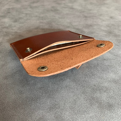 名刺入れ カードケース パスケース 財布 本革ハンドメイドレザー