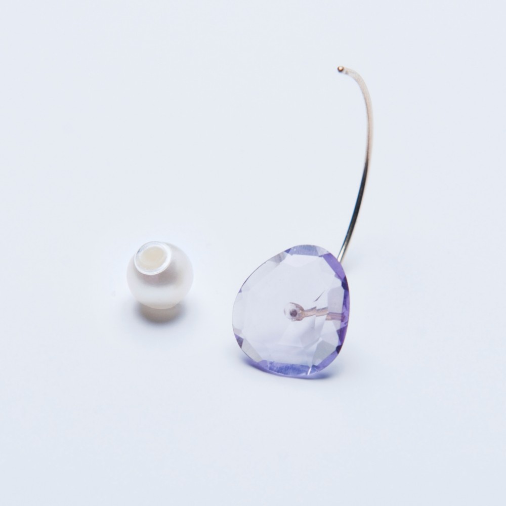 アメシスト2WAYピアス