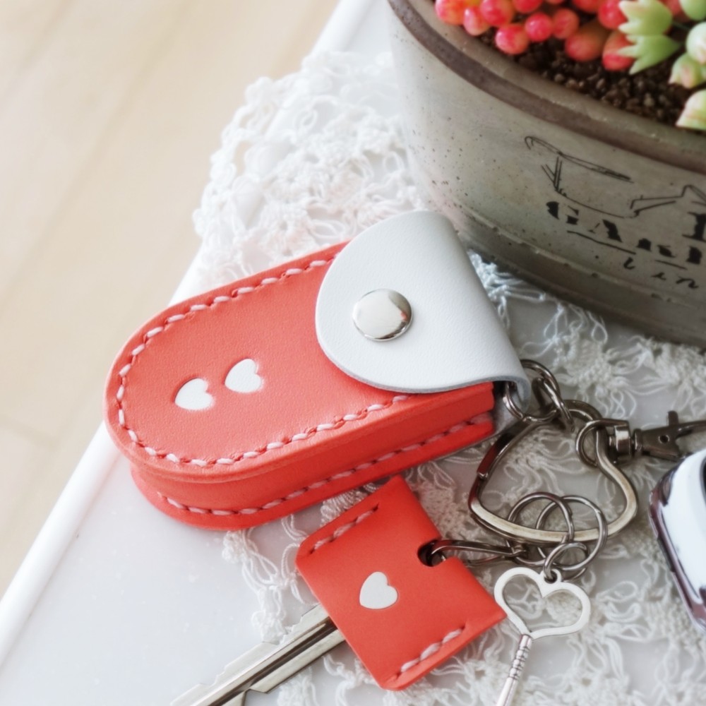 受注製作】スマートキーケース オーダーメイド ツートンカラー ※入れた